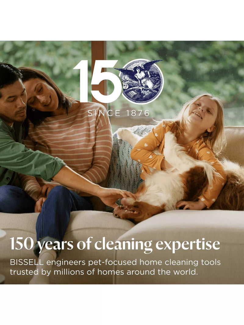 BISSELL CrossWave HydroSteam Pet Select vacuum cleaner in black, silver, and lime - British product
