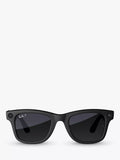 Ray-Ban Meta Wayfarer Smart Glasses, Matte Black, Polarized Gradient Graphite Lens