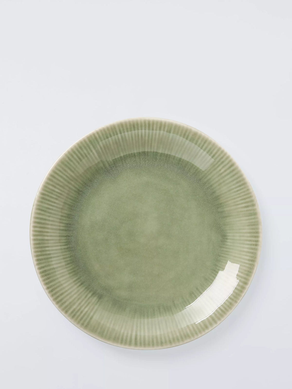 John Lewis Leckford stoneware salad plate 22cm green (British brand)