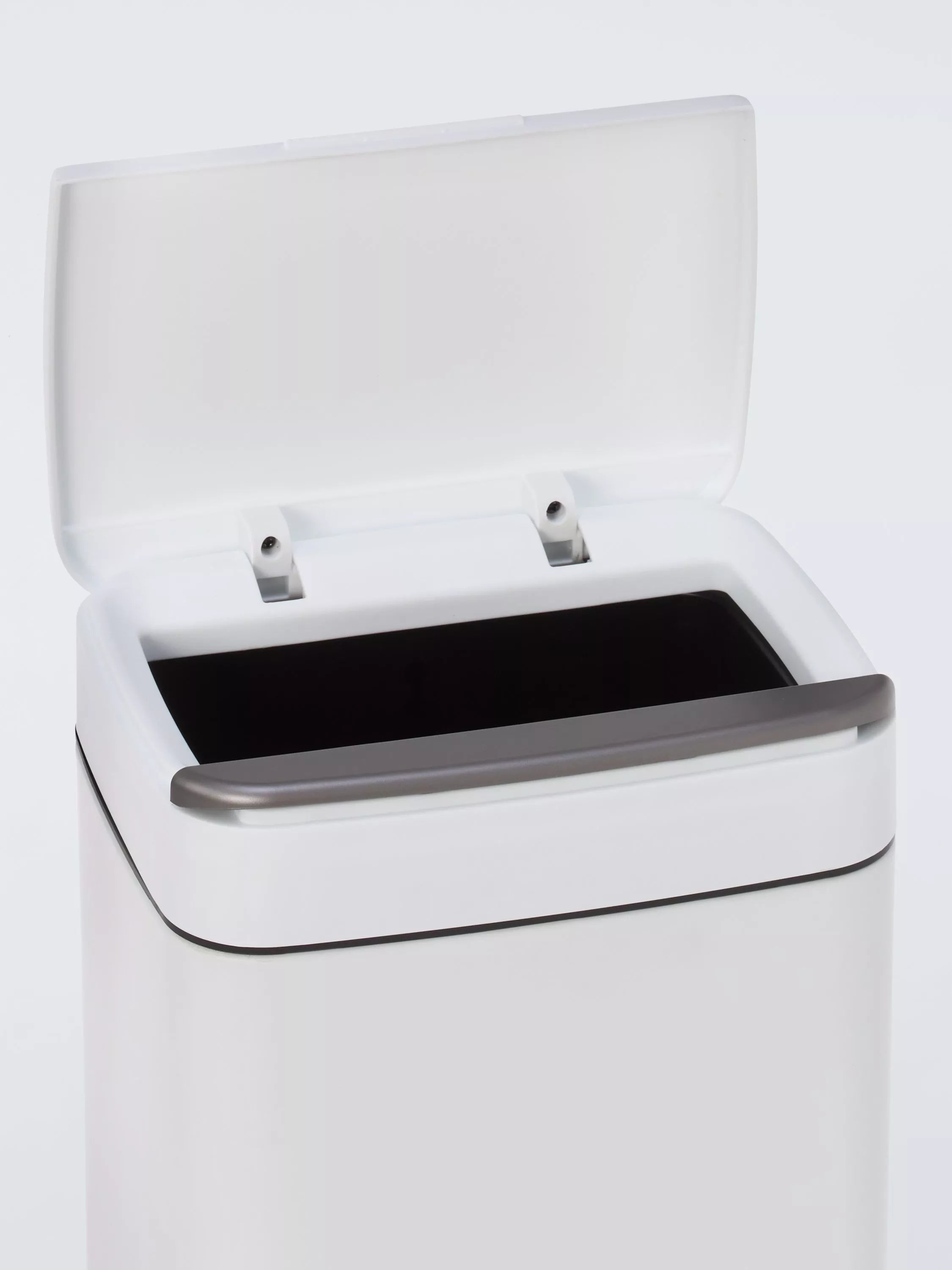John Lewis rectangular touch bin 6L white, UK version