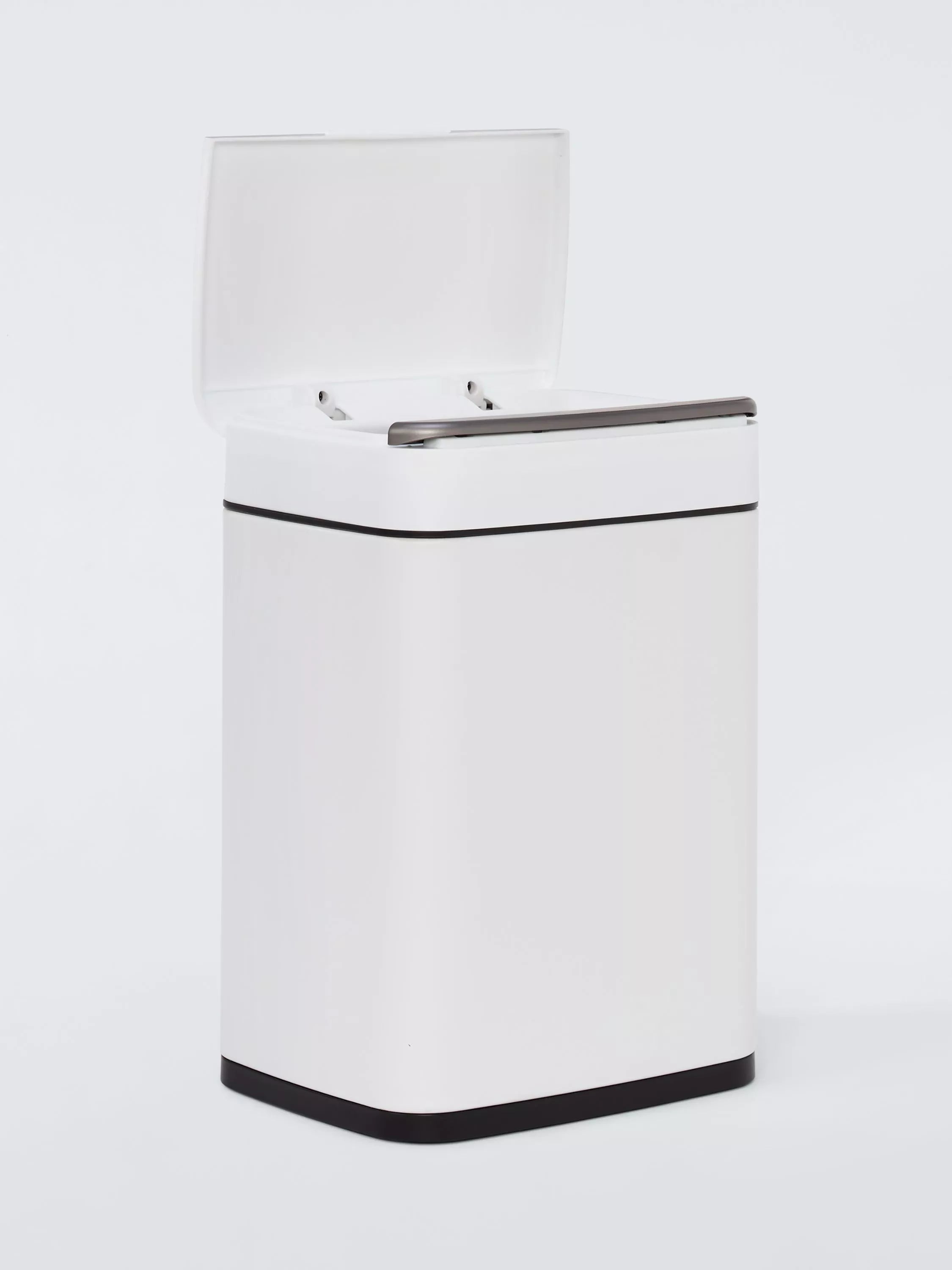 John Lewis rectangular touch bin 6L white, UK version