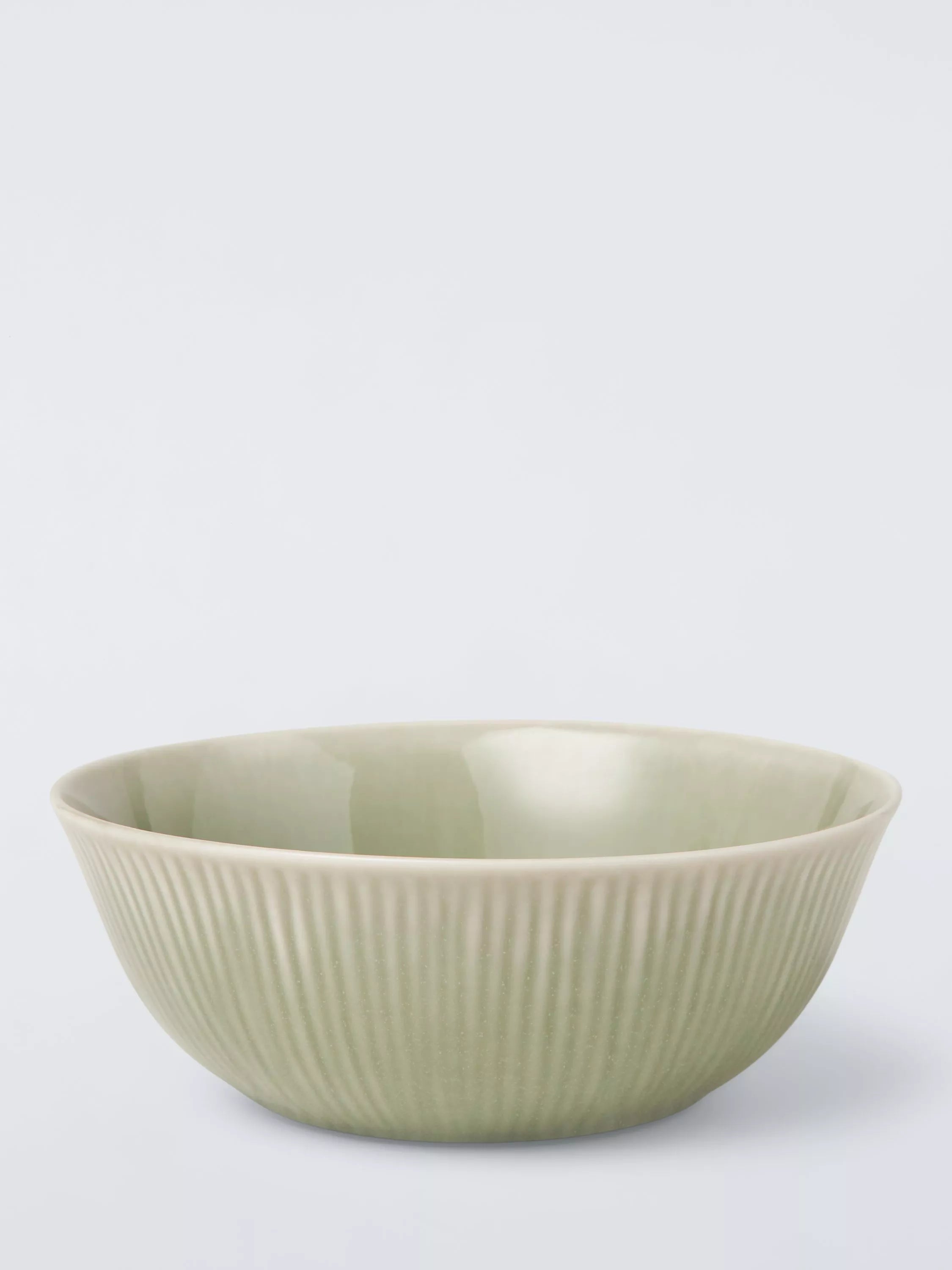 John Lewis Leckford green cereal bowl 16cm, imported from the UK