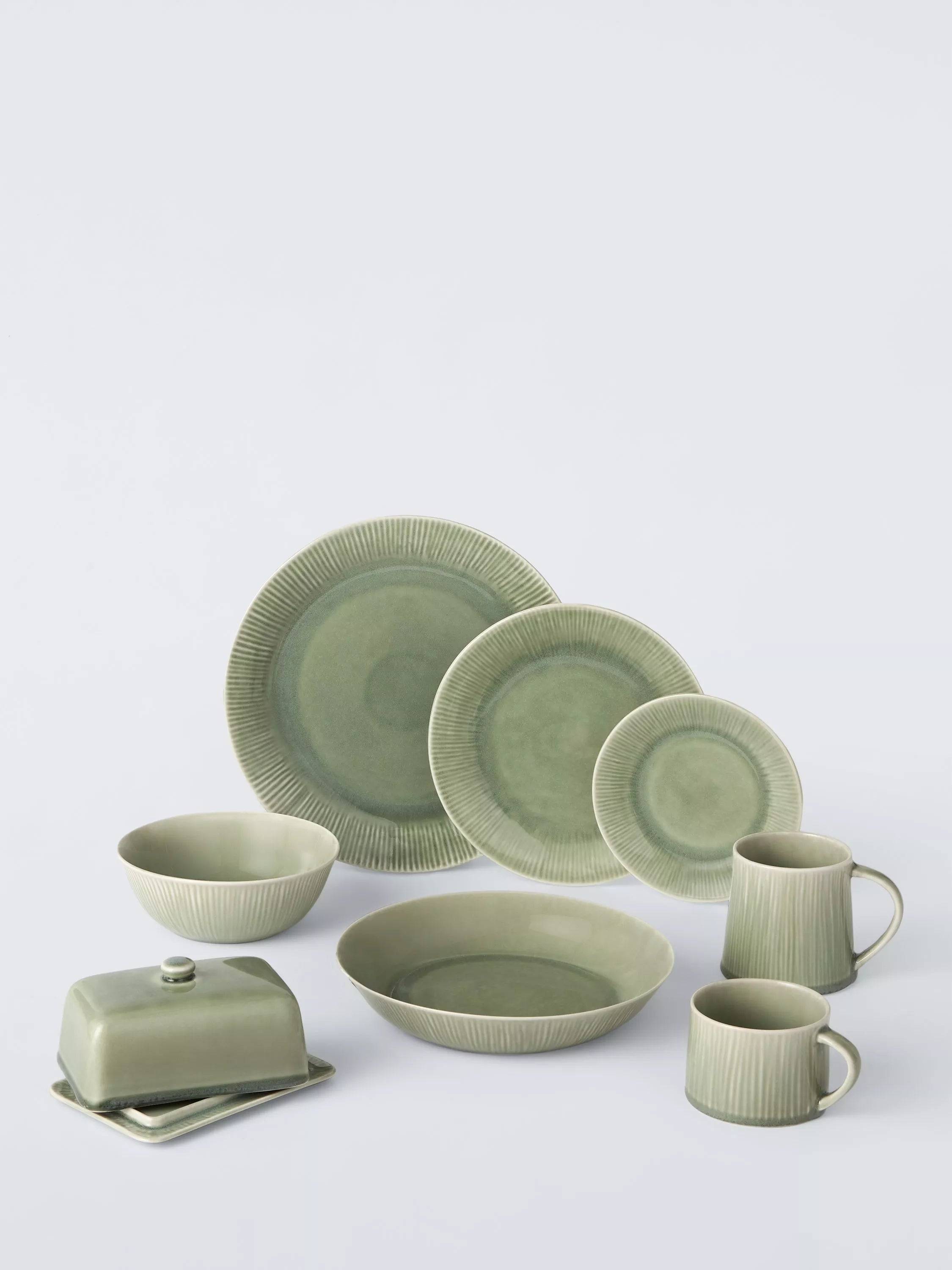 John Lewis Leckford stoneware mug green 360ml, UK version