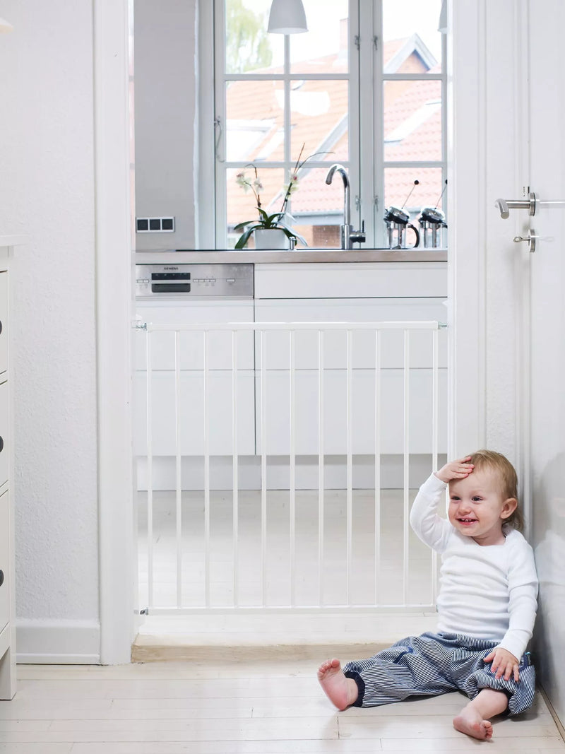 BabyDan No Trip Wall-Mounted Single Panel Safety Gate White 72-78.5cm - British product