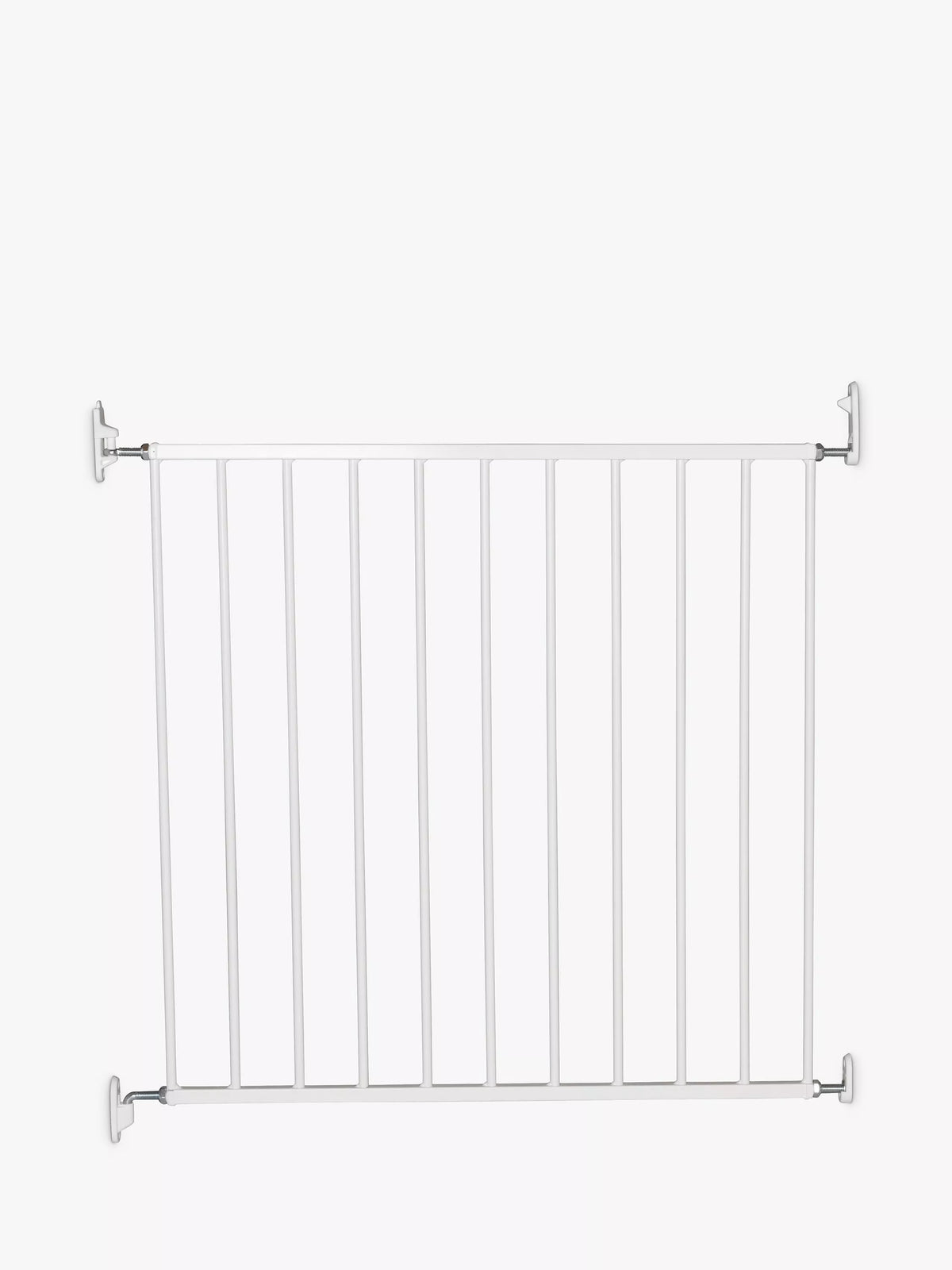 BabyDan No Trip Wall-Mounted Single Panel Safety Gate, 72-78.5cm, Pack of 2, White