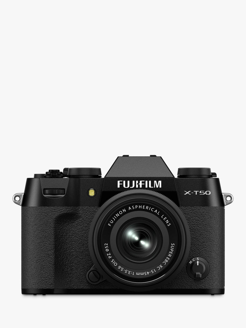 Fujifilm X-T50 mirrorless camera with 15-45mm lens, UK version