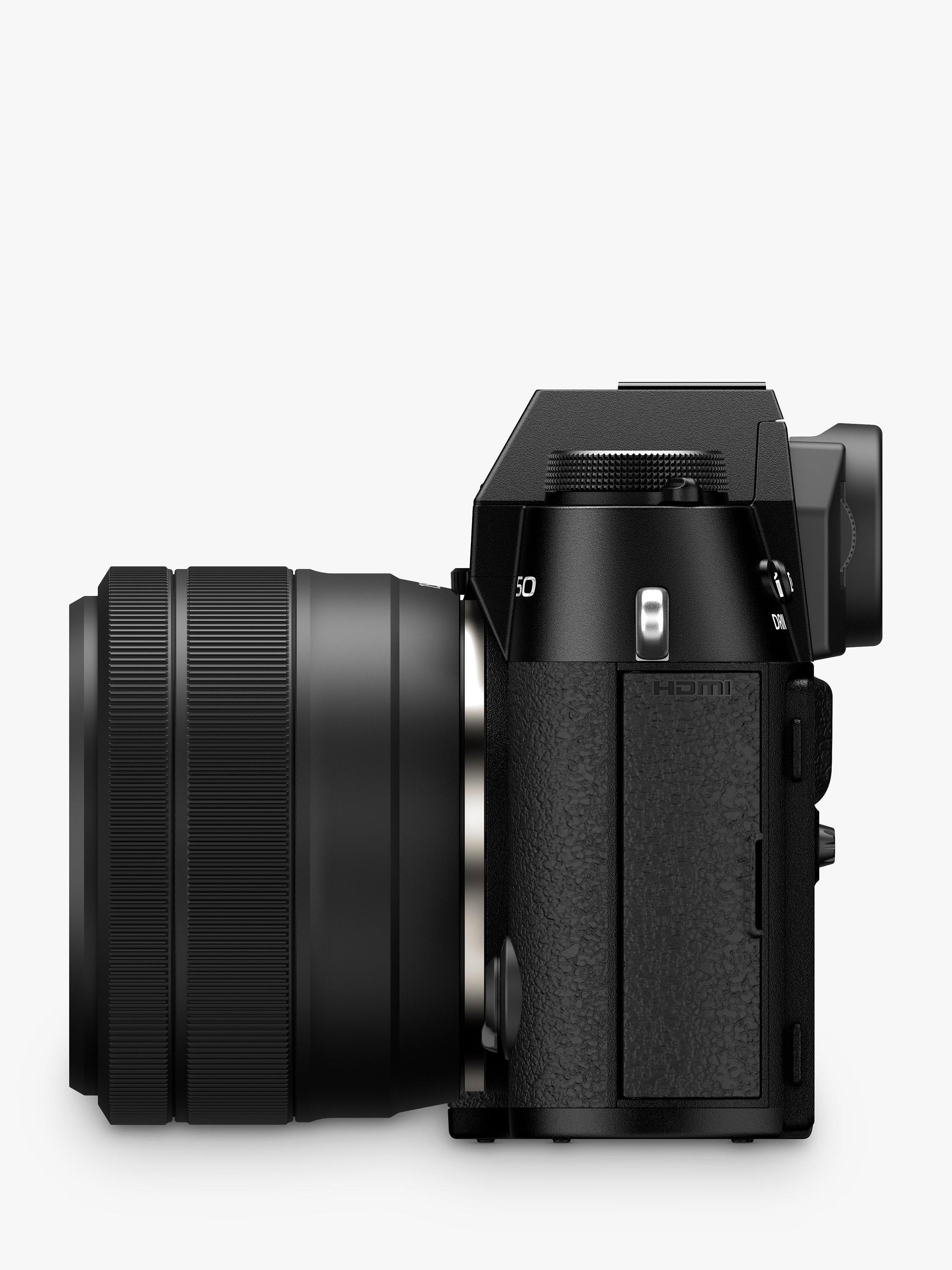 Fujifilm X-T50 mirrorless camera with 15-45mm lens, UK version