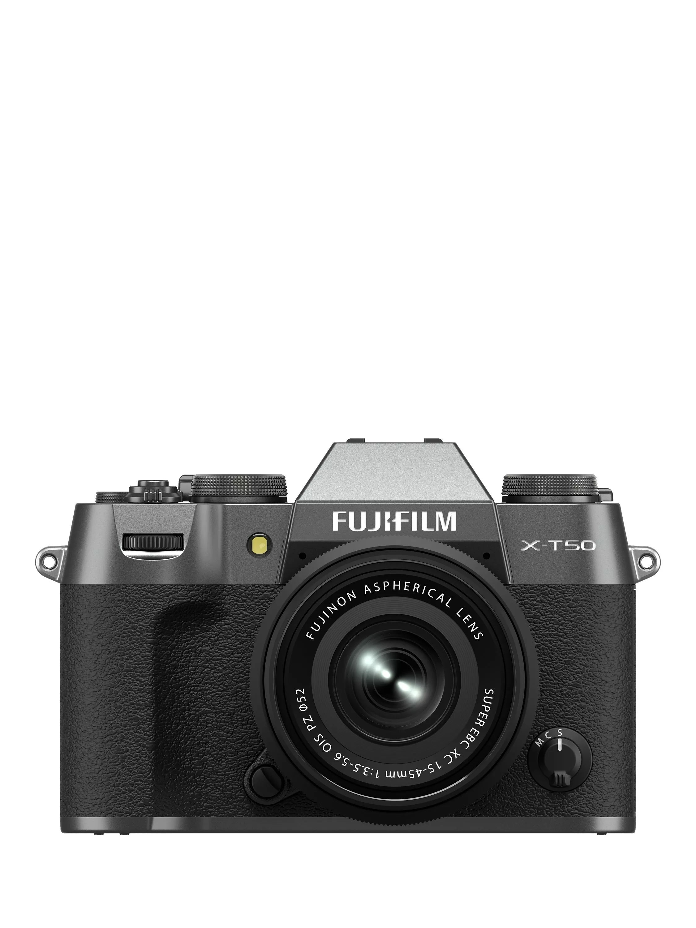 Fujifilm X-T50 mirrorless camera with 15-45mm lens, UK version