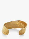 Monica Vinader Capri Hammered Cuff gold, imported from the UK