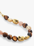 Monica Vinader Tiger's Eye Gemstone Bracelet, imported from the UK