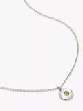 Monica Vinader Birthstone Round Pendant Necklace