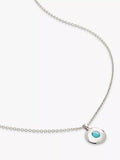 Monica Vinader Birthstone Round Pendant Necklace