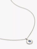 Monica Vinader Birthstone Round Pendant Necklace