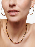 Monica Vinader Tiger's Eye beaded necklace 46cm, UK version