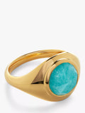 Monica Vinader Eclipse Signet Ring Gold