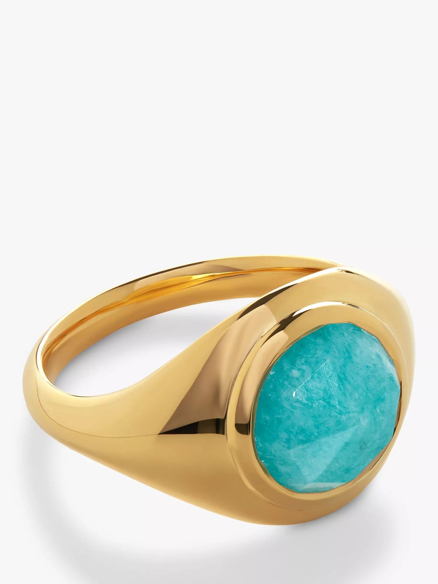 Monica Vinader Eclipse Signet Ring Gold