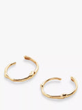 Monica Vinader Siren Mini huggie earrings in gold, imported from the UK