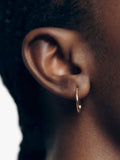 Monica Vinader gold small hoop earrings, imported from the UK