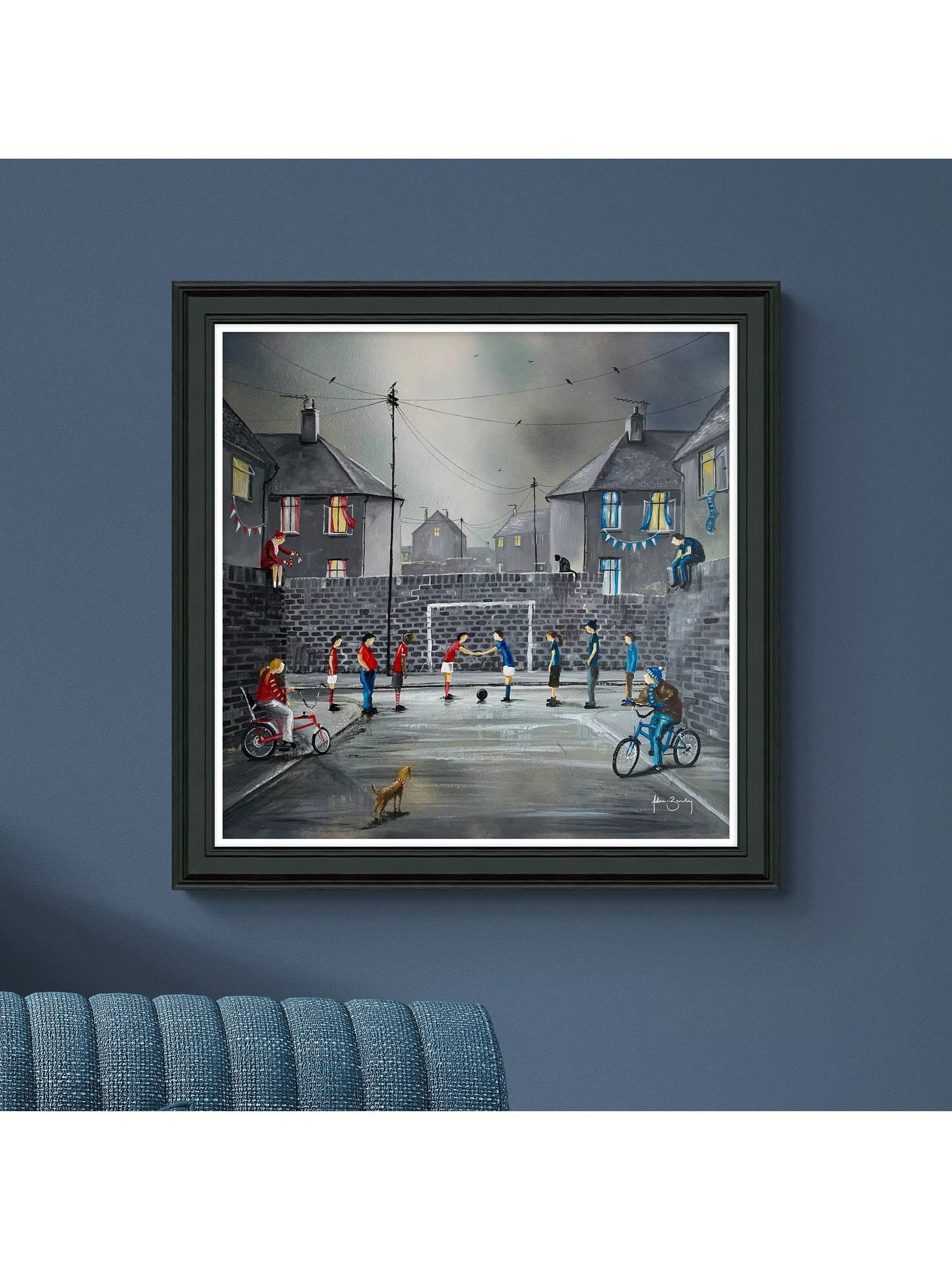 John Lewis Adam Barsby Derby Day framed print 79x79cm, UK version