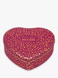 Sara Miller heart-shaped tin caddy 4.8L pink, UK version