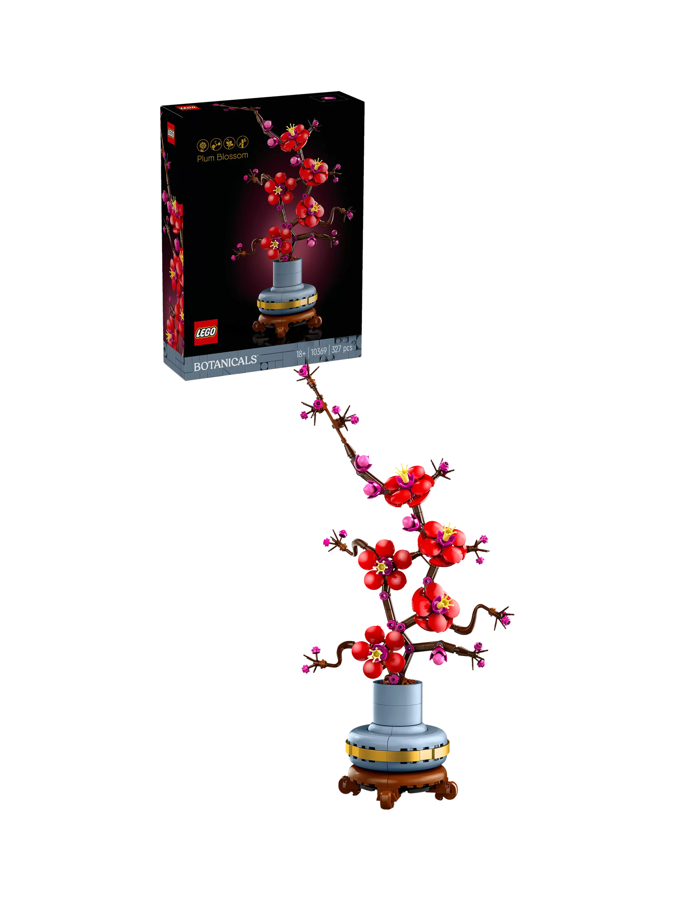 LEGO Botanicals Plum Blossom flower set 327 pieces, imported from the UK