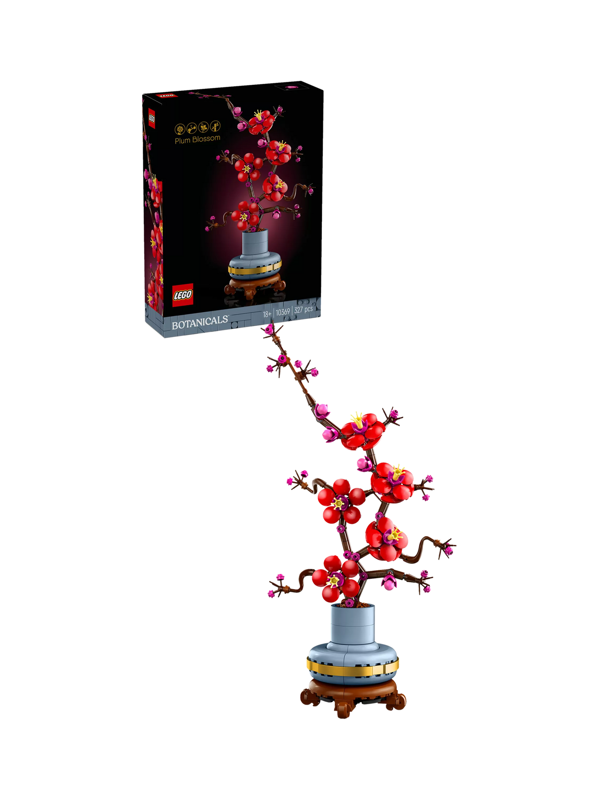 LEGO Botanicals Plum Blossom flower set 327 pieces, imported from the UK