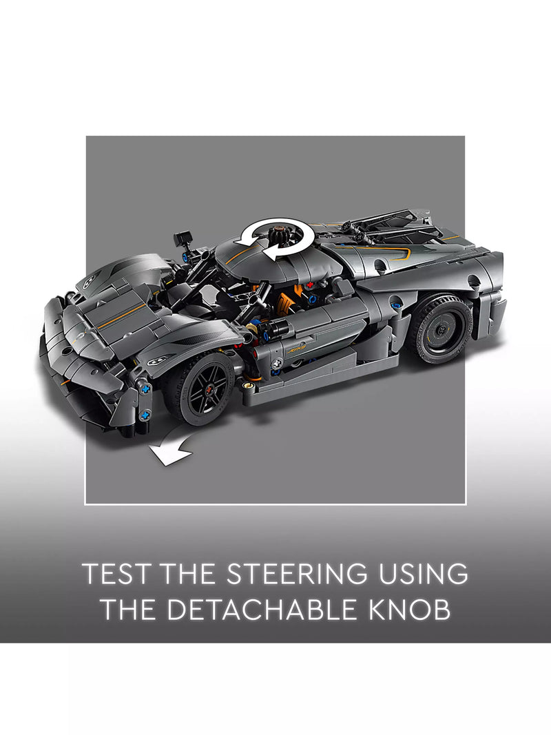 LEGO Technic Koenigsegg Jesko hypercar building set (British brand)