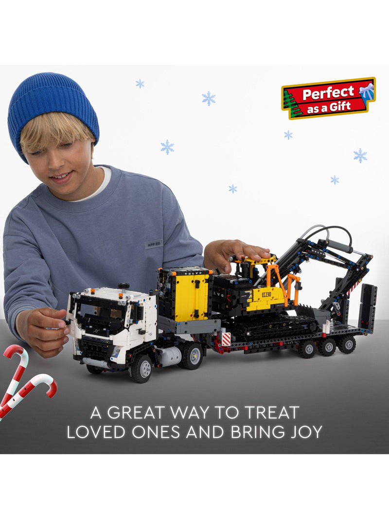 LEGO Technic Volvo FMX truck and EC230 excavator set (British brand)