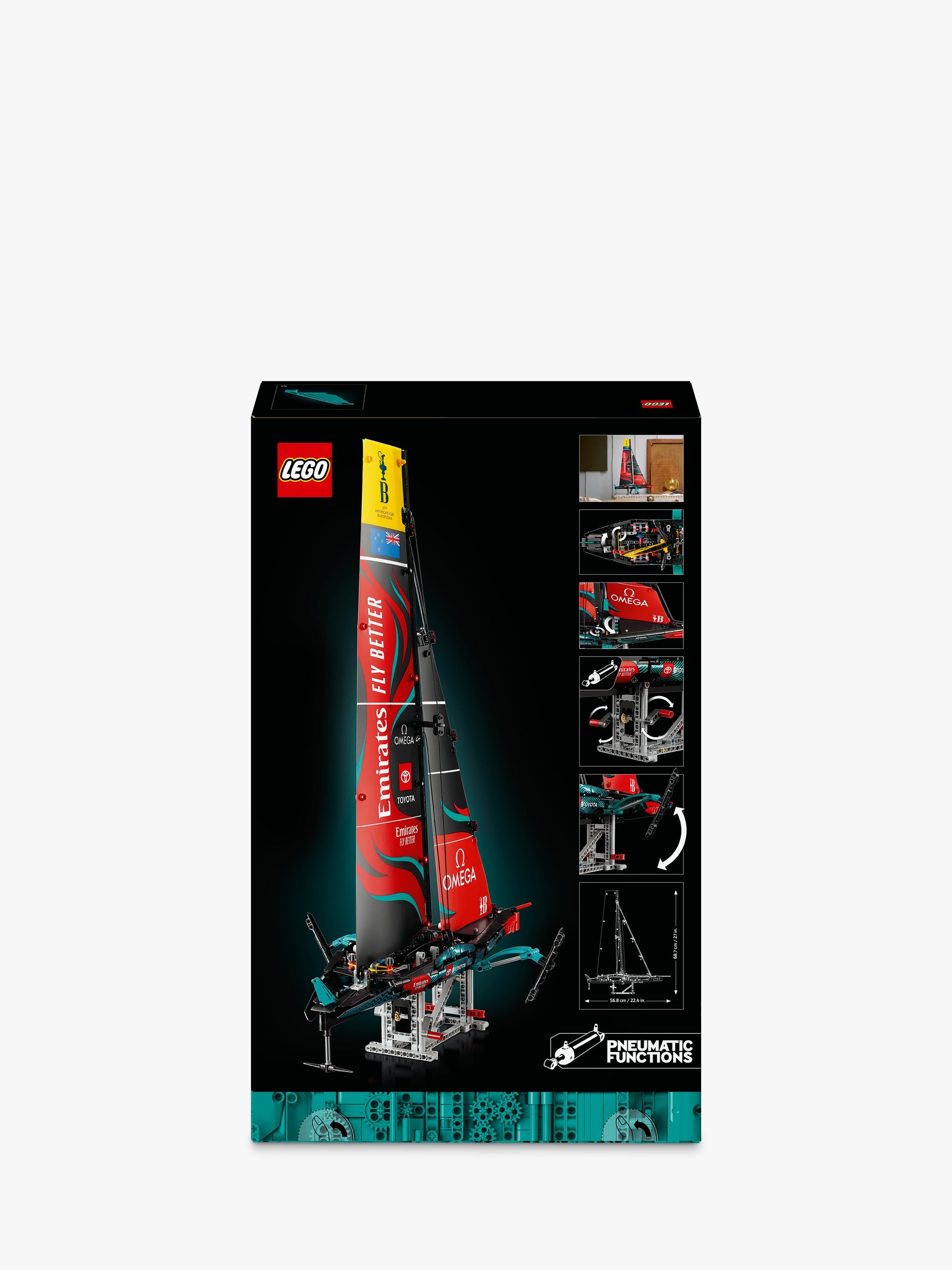 LEGO Technic Emirates Team New Zealand AC75 yacht model, UK version