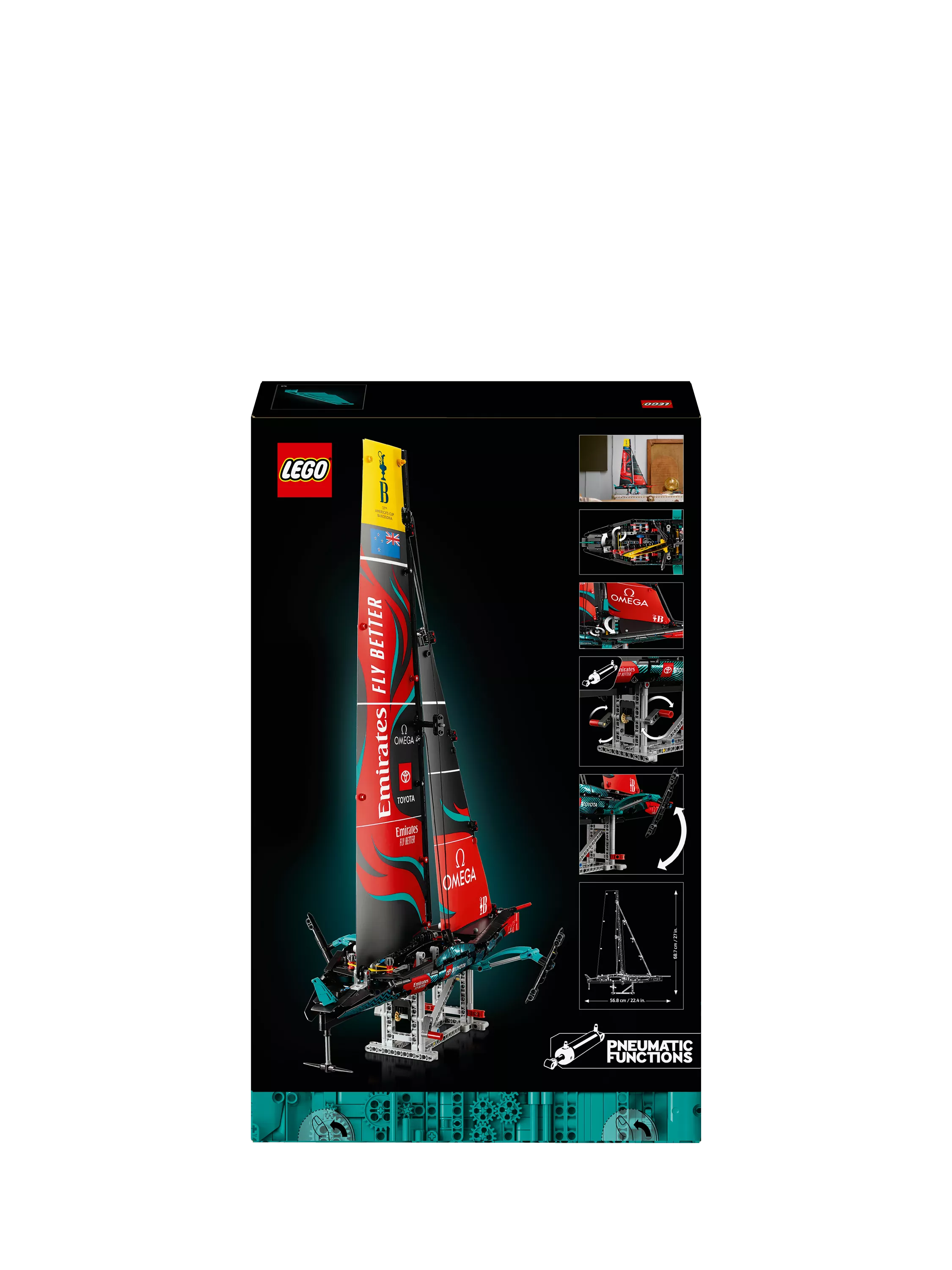 LEGO Technic Emirates Team New Zealand AC75 yacht model, UK version