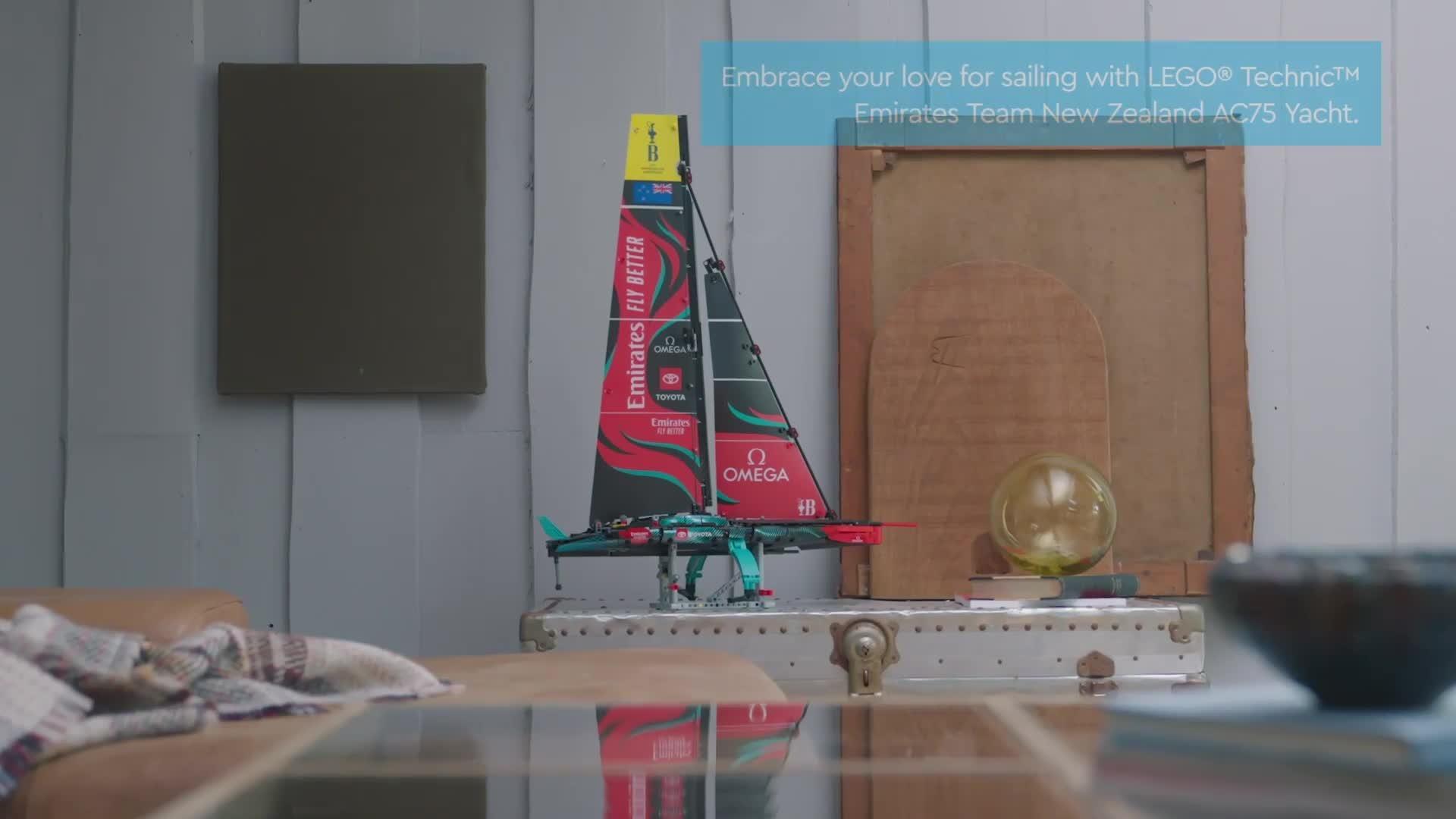 LEGO Technic Emirates Team New Zealand AC75 yacht model, UK version