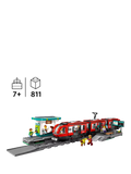 LEGO City Downtown Tram and Station building set 811 pieces - British product