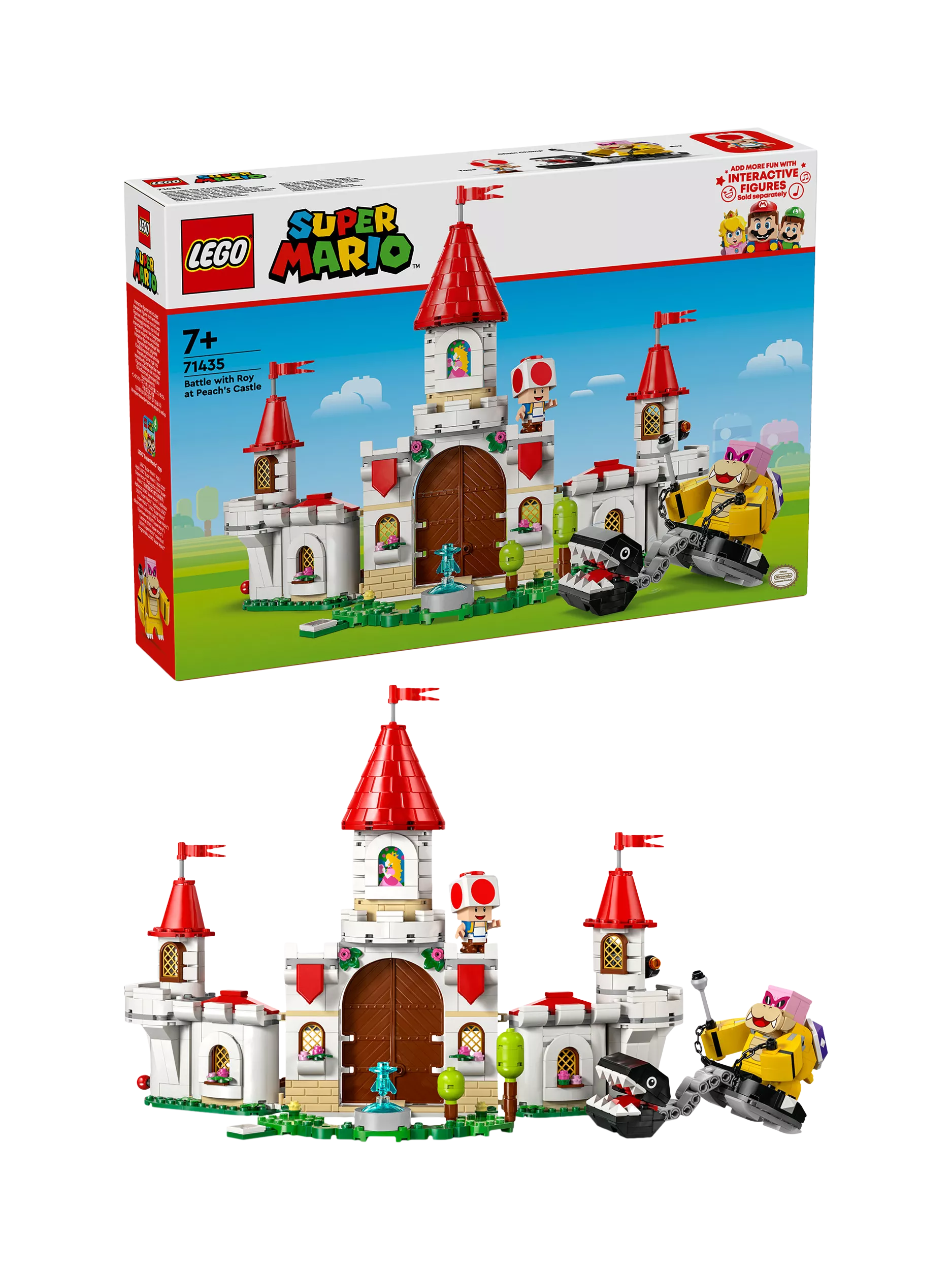LEGO Super Mario 71435 Battle Peach's Castle set, imported from the UK