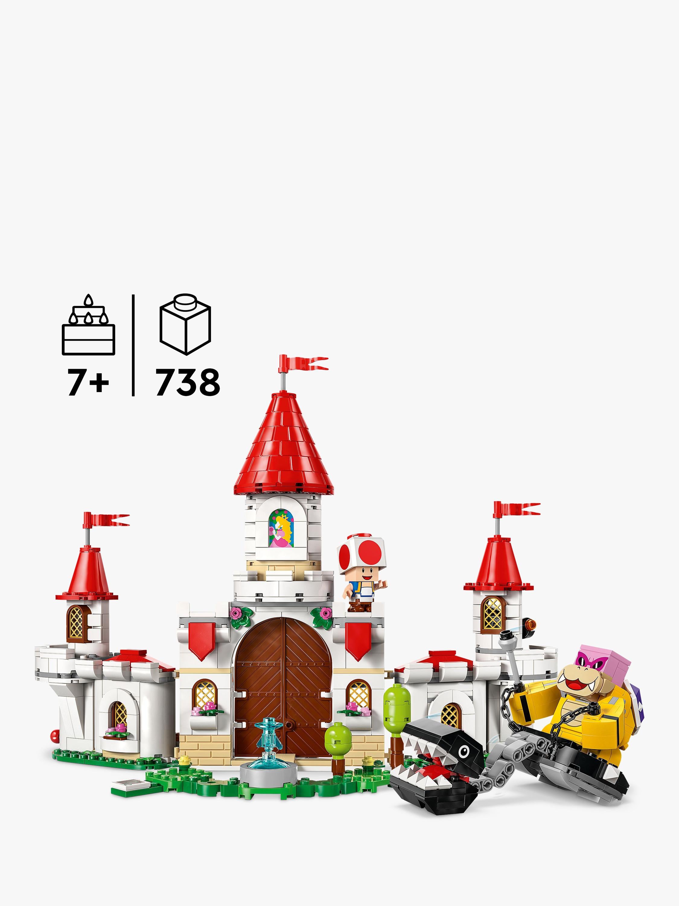 LEGO Super Mario 71435 Battle Peach's Castle set, imported from the UK