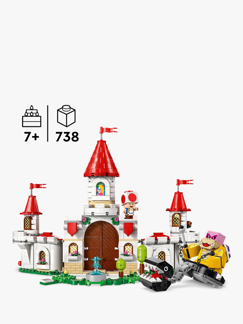 LEGO Super Mario 71435 Battle Peach's Castle set, imported from the UK