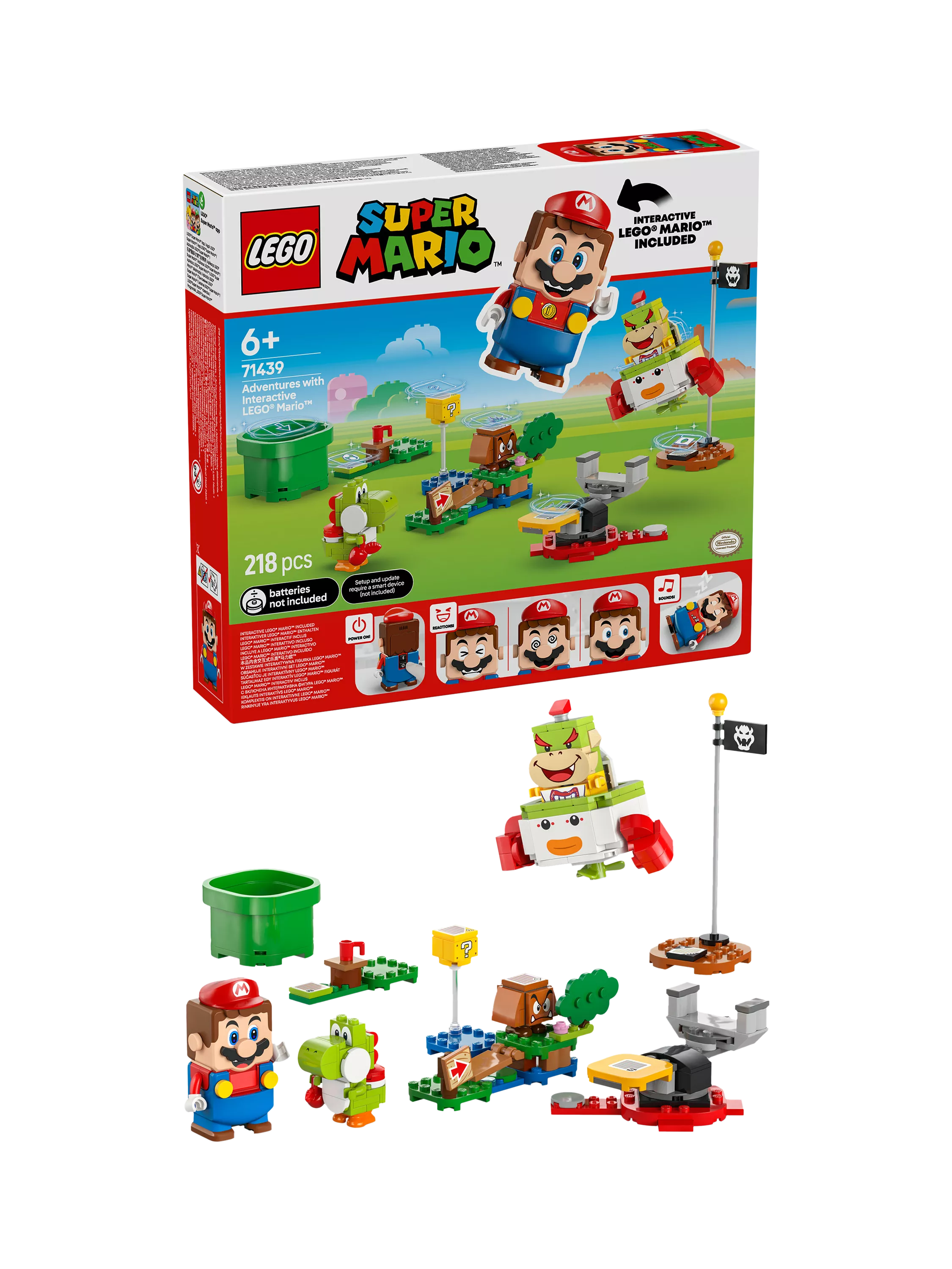 LEGO Super Mario Adventures with Interactive Mario toy playset, UK version
