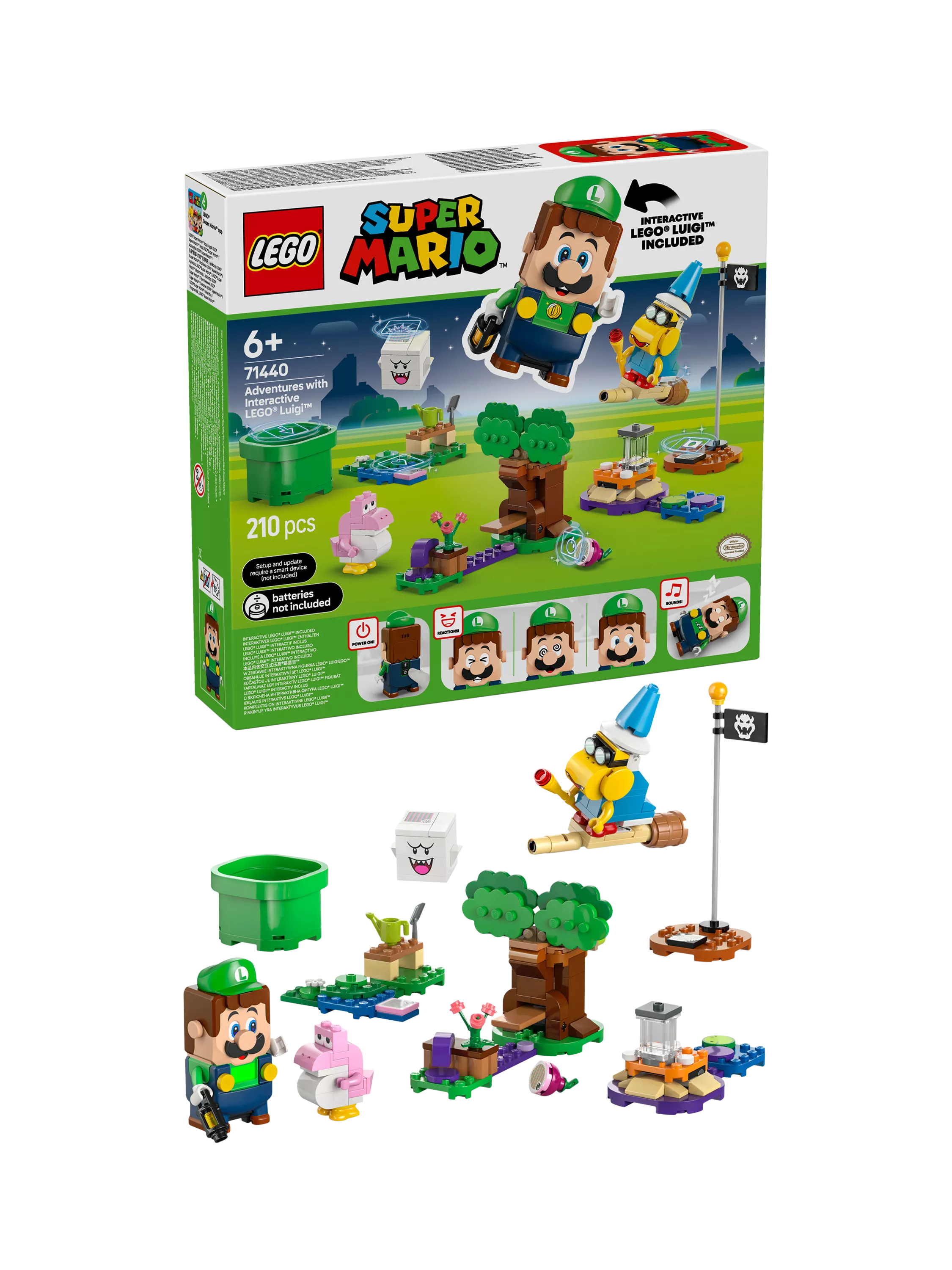 LEGO Super Mario Adventures with Interactive Luigi toy playset, UK version