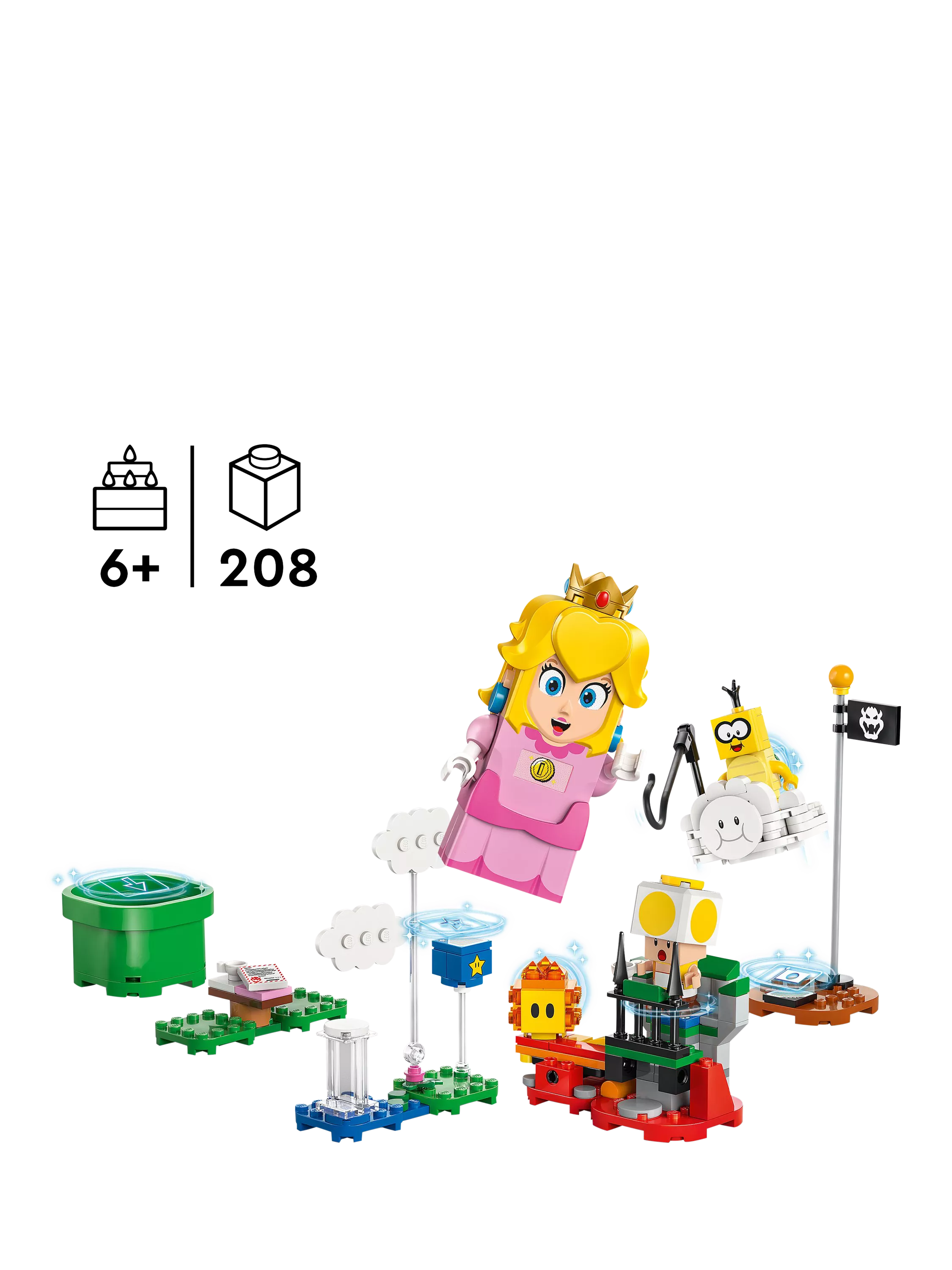 LEGO Super Mario Peach interactive figure 208 pieces - British product