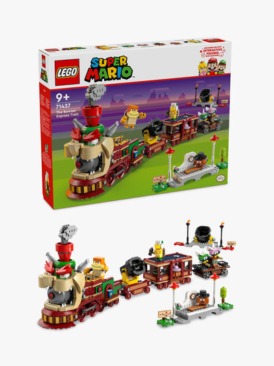 John Lewis Interactive Super Mario Themed Train Set with 6 Character Figures- Buy online at McGrocer