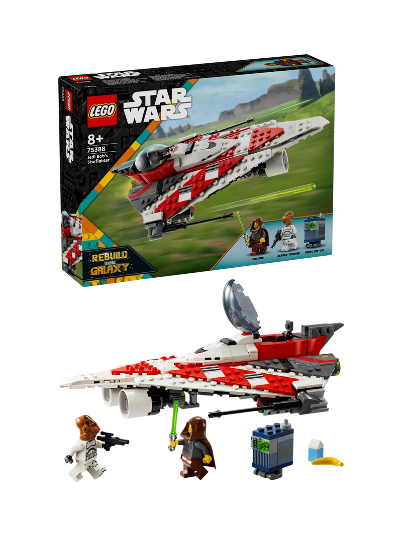 LEGO Jedi Bob's Starfighter building toy set, UK version