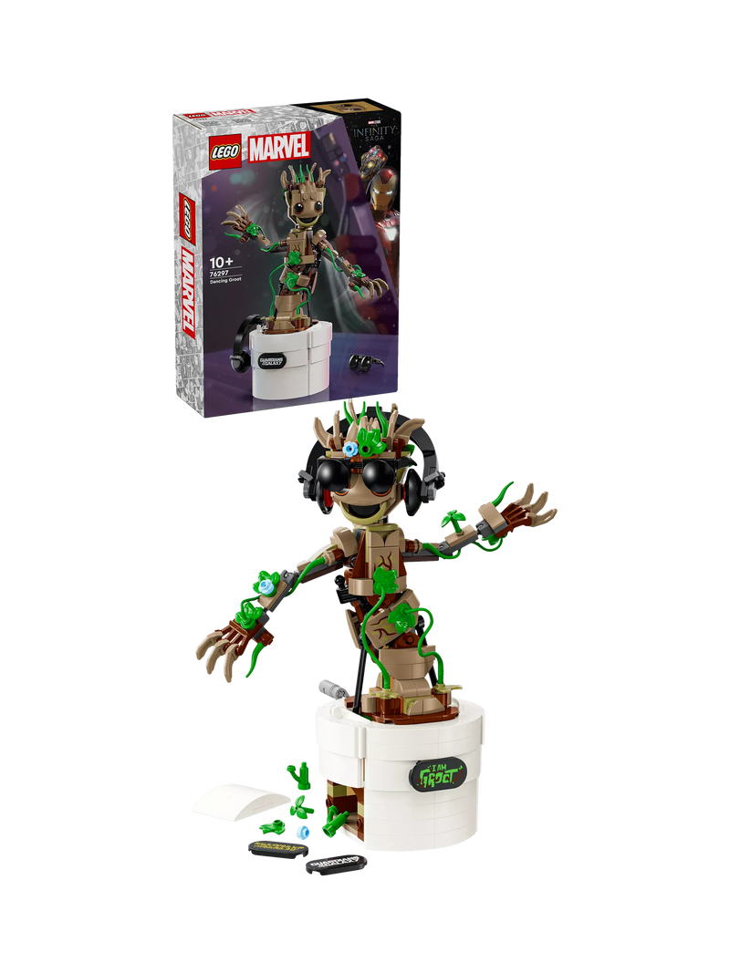 LEGO Marvel Dancing Groot building toy set, UK version