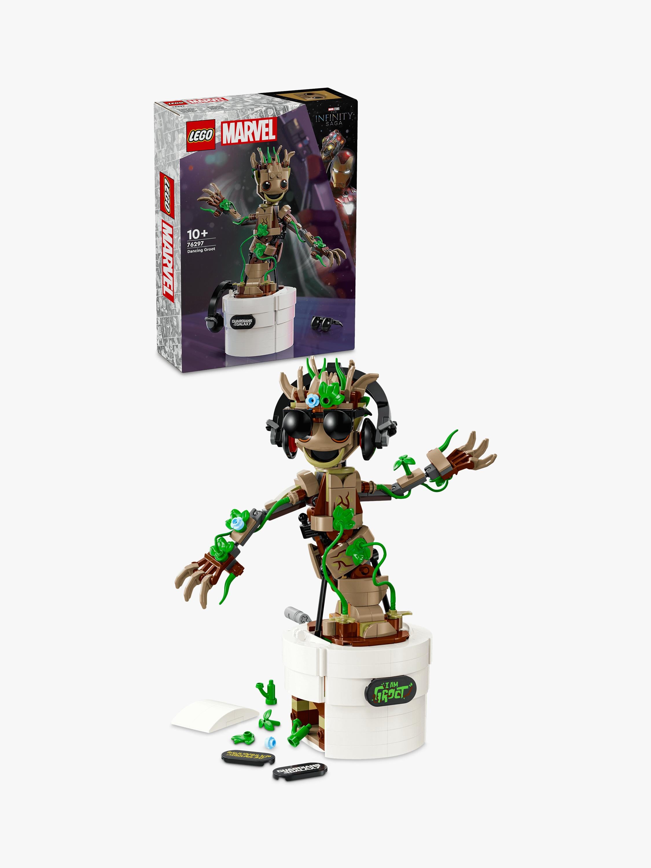 LEGO Marvel Dancing Groot building toy set, UK version