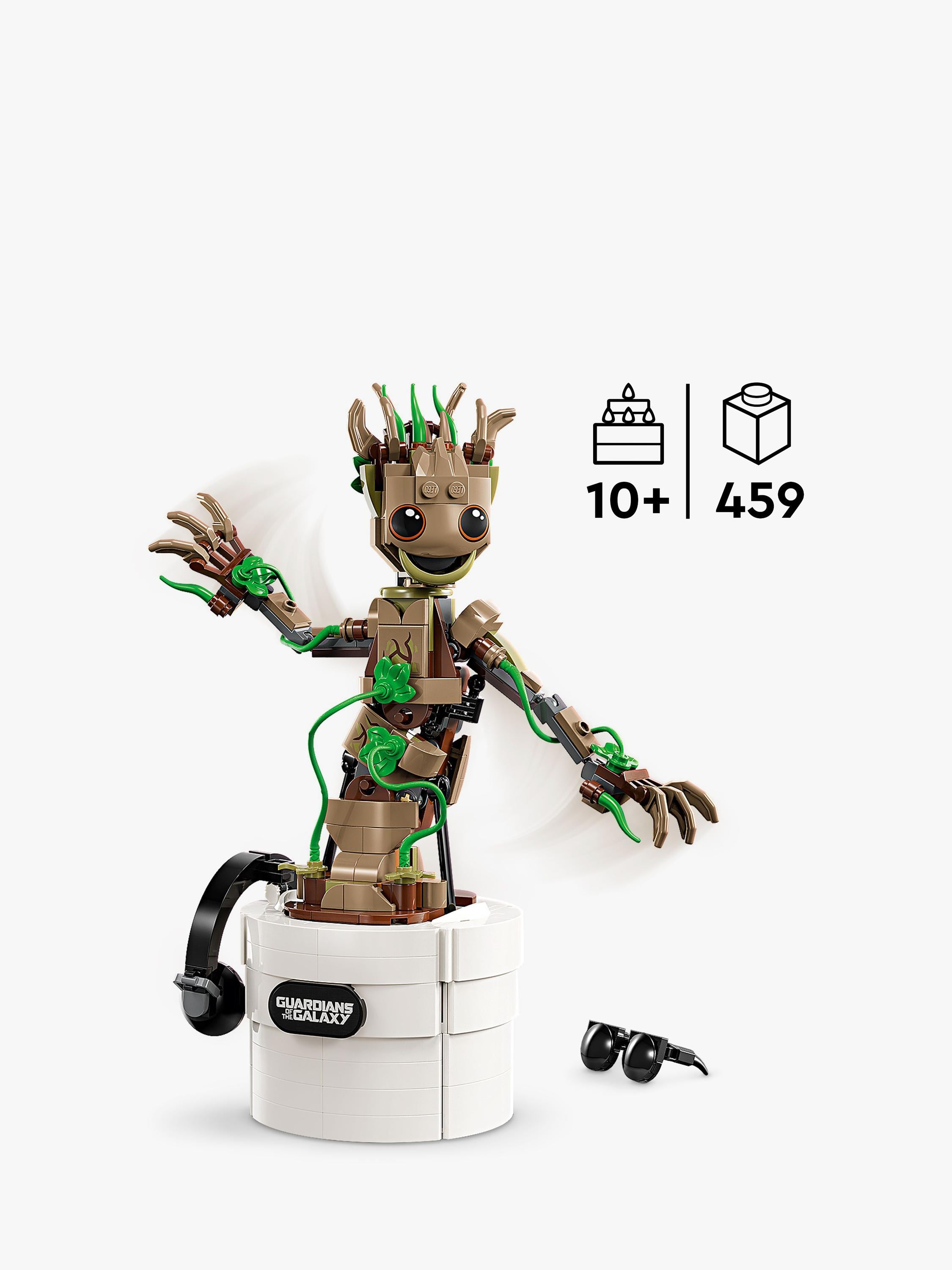 LEGO Marvel Dancing Groot building toy set, UK version