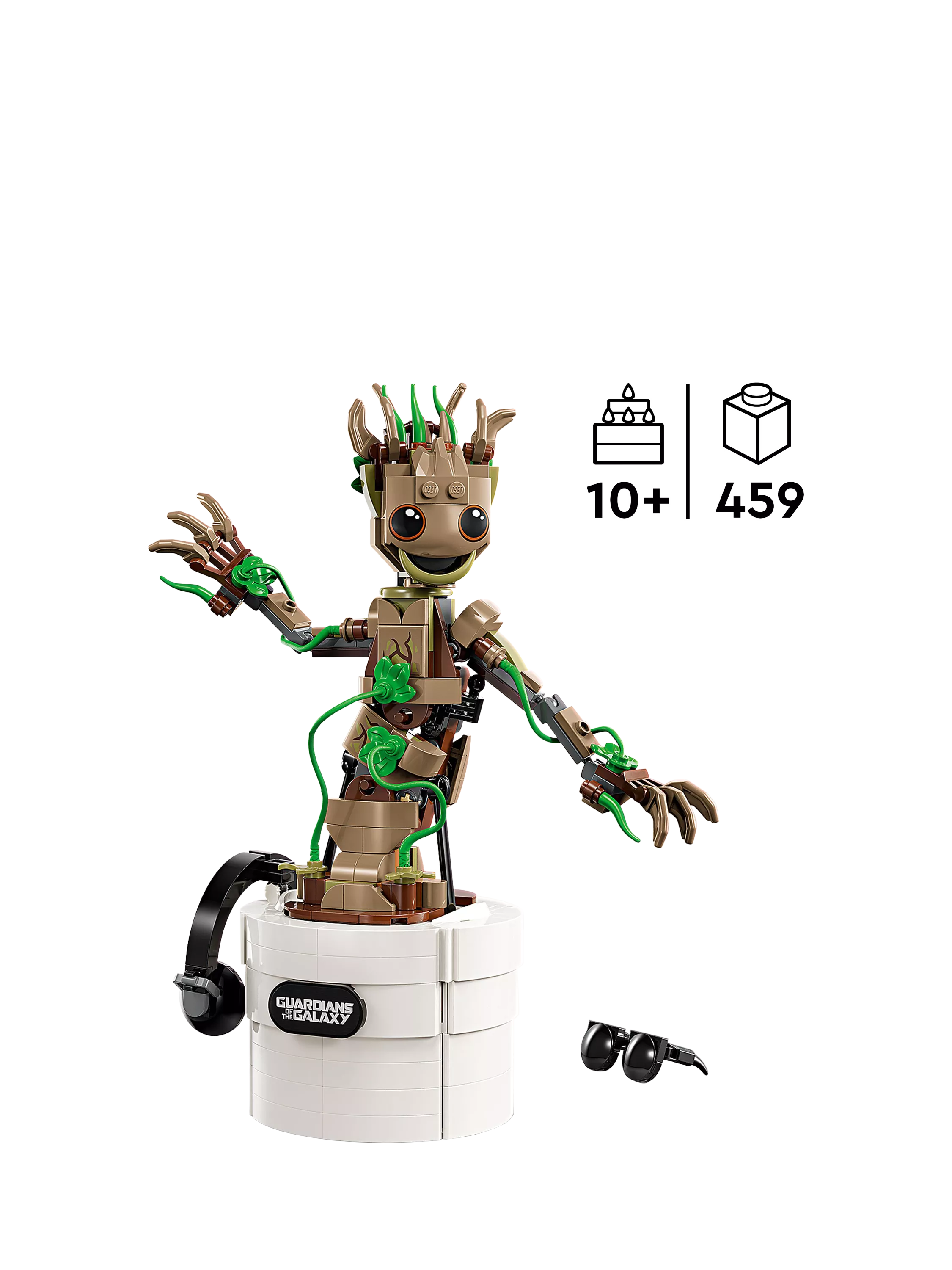 LEGO Marvel Dancing Groot building toy set, UK version