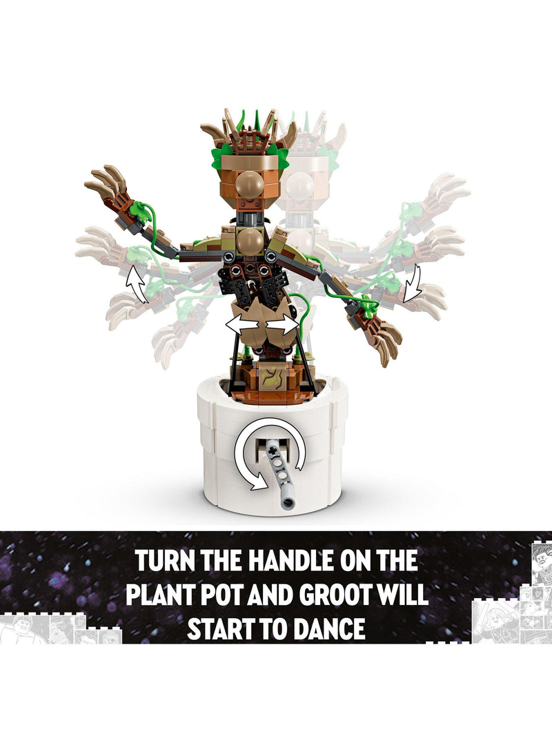 LEGO Marvel Dancing Groot building toy set, UK version