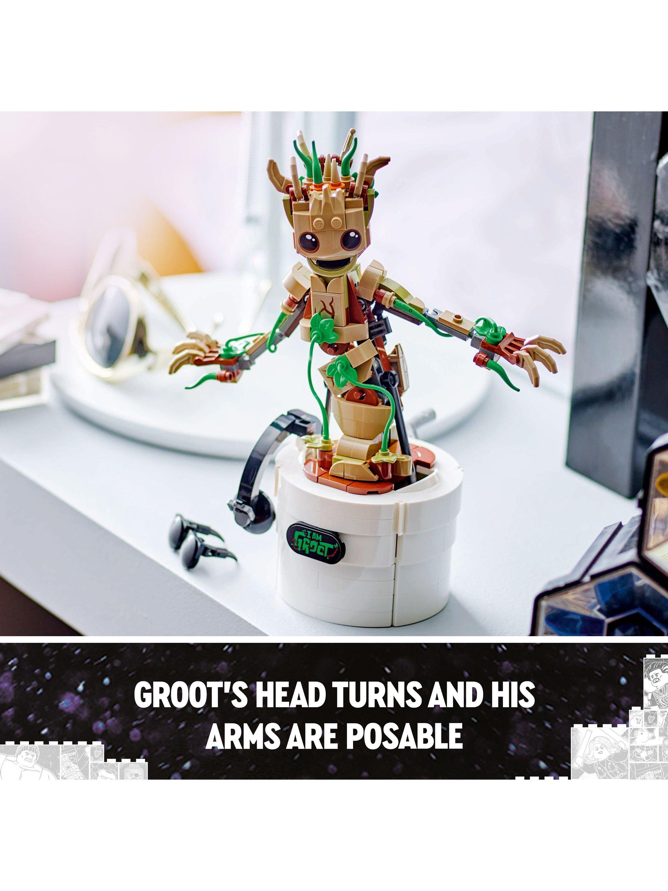 LEGO Marvel Dancing Groot building toy set, UK version