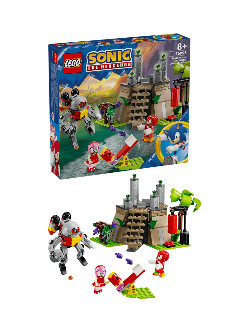 LEGO Knuckles shrine buildable set 325 pieces, imported from the UK