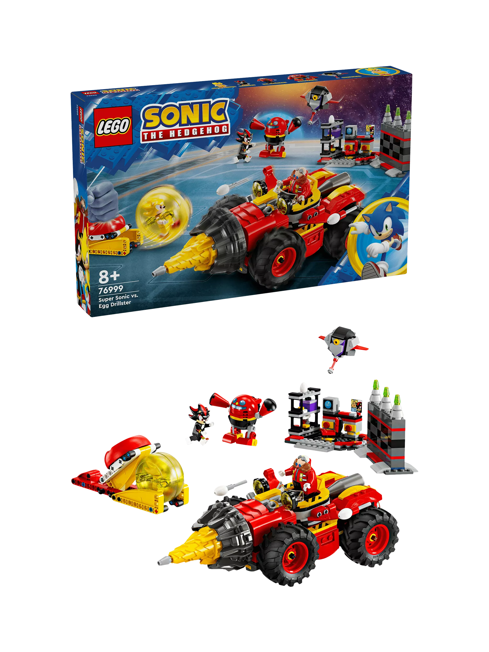 Lego Sonic the Hedgehog Super Sonic vs. Egg Drillster building set, UK version