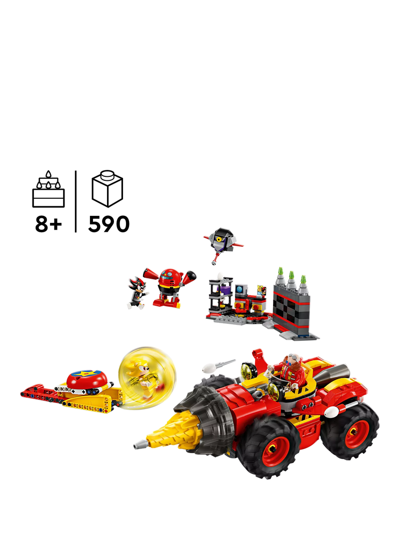 Lego Sonic the Hedgehog Super Sonic vs. Egg Drillster building set, UK version