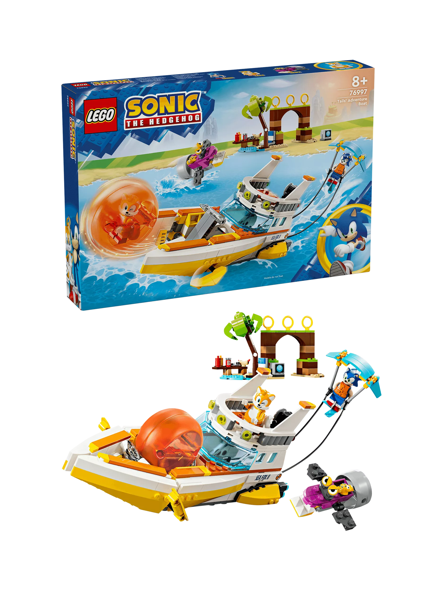 LEGO Sonic the Hedgehog Tails' Adventure Boat building set, UK version